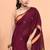 Magenta handmade office wear linen jamdani saree with running blouse