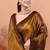 Gold festive handloom tissue saree with running blouse