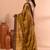 Gold festive handloom tissue saree with running blouse