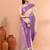 Off white festive cotton blend zari check handloom saree with running blouse