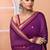 Blue daily wear sequin handloom cotton blend saree without blouse