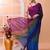 Multicolour daily wear handloom cotton blend saree without blouse