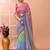 Multicolour daily wear handloom cotton blend saree without blouse