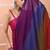 Multicolour daily wear handloom cotton blend saree without blouse