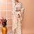 Off white festive wear semi silk blend jamdani saree with running blouse