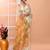 Off white festive wear cotton silk coral border pallu jamdani saree with running blouse