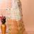 Off white festive wear cotton silk coral border pallu jamdani saree with running blouse