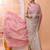 Dark beige office wear cotton blend jamdani saree with running blouse