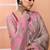 Dark beige office wear cotton blend jamdani saree with running blouse