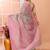Dark beige office wear cotton blend jamdani saree with running blouse