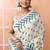 Ivory office wear cotton blend jamdani saree with running blouse