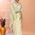 Ivory office wear cotton blend jamdani saree with running blouse