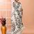 Ivory office wear cotton blend jamdani saree with running blouse