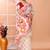 Ivory office wear cotton blend jamdani saree with running blouse
