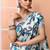 Off white office wear semi silk blend jamdani saree with running blouse