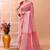 Red white check daily wear handloom cotton blend saree without blouse