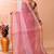 Red white check daily wear handloom cotton blend saree without blouse