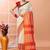 Beige daily wear handloom cotton blend saree with running blouse