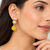freshwater pearls jewellery baroque pearl & yellow chalcedony teardrop gold-toned drop earrings