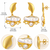freshwater pearls jewellery baroque pearl drop earrings with gold-tone crescent stud