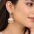 Certified natural freshwater pearls jewellery gold-plated mother of pearl drop earrings with cz danglers