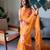 Bollywood style yellow ready to wear lehenga saree with blouse