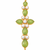 Certified natural freshwater pearls jewellery green stone & pearl gold-tone floral link bracelet for women