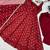 Maroon jacquard ethnic wear anarkali set with dupatta
