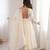 Elegant white sequin work anarkali set with dupatta