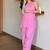 Pink floral printed pure cotton sleeveless kurta farshi salwar set for women