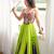 Green Rayon Navratri Lehenga Choli