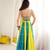 Blue Rayon Navratri Lehenga Choli