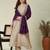 Cream embroidered vichitra silk kurti with pant and duppata set