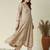 Cream embroidered vichitra silk kurti with pant and duppata set