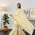 Yellow heavy zari work short kurti with flared sharara & dupatta