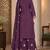 Purple silk blend readymade suit with embroidery & zari work