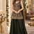 mehendi georgette readymade suit with multi embroidery & sequence work