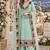 sky georgette stitched semi stitched suit with embroidery & sequence work