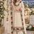 beige georgette stitched semi stitched suit with embroidery & sequence work