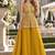 yellow georgette readymade palazzo suit with sequence lakhnavi embroidery work