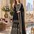 black georgette readymade suit with embroidery & sequence work