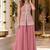 pink georgette readymade suit with embroidery & sequence work