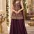 maroon georgette readymade suit with multi embroidery & sequence work