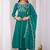 Rama embroidered vichitra  silk kurti with pant and duppata set
