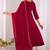Maroon embroidered vichitra  silk kurti with pant and duppata set