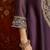 Women purple pure silk embroidered kurta set