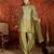 Women green pure silk embroidered kurta set