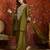 Women purple pure silk embroidered kurta set