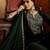 Women green pure silk embroidered kurta set