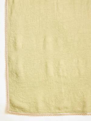 Women green pure silk embroidered kurta set 5